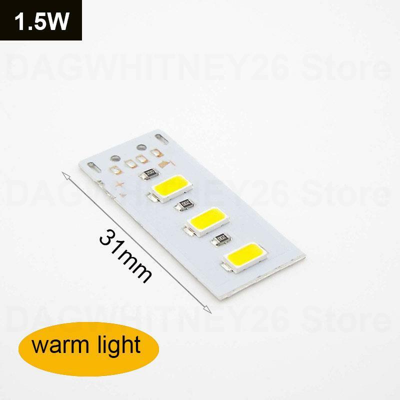 Chip de luz led de 4W, 5W, 12W, fuente de luz LED de repuesto, cc 5V, usb, led regulable, lámpara de noche de superficie de cuentas cálidas, SMD, iluminación de bombilla DIY U26