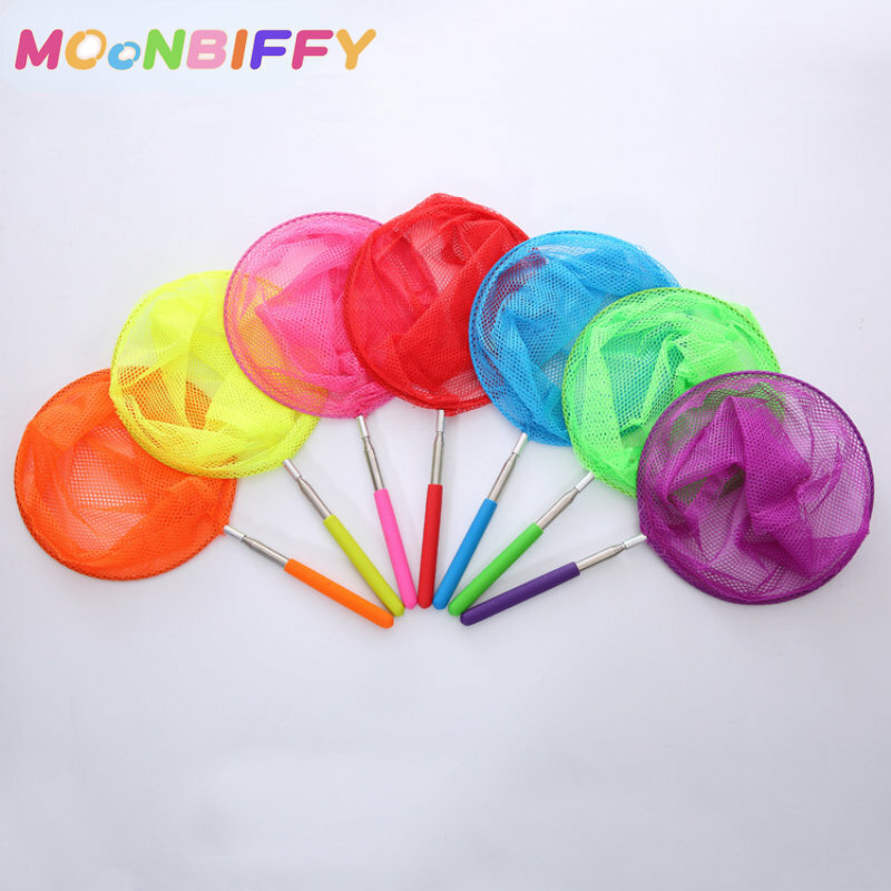 Telescopic Fishing Insect Butterfly Dragonfly Net Stainless Steel Rod Catch Tadpole Fish Net Kids Outdoor Games Fishing Toys