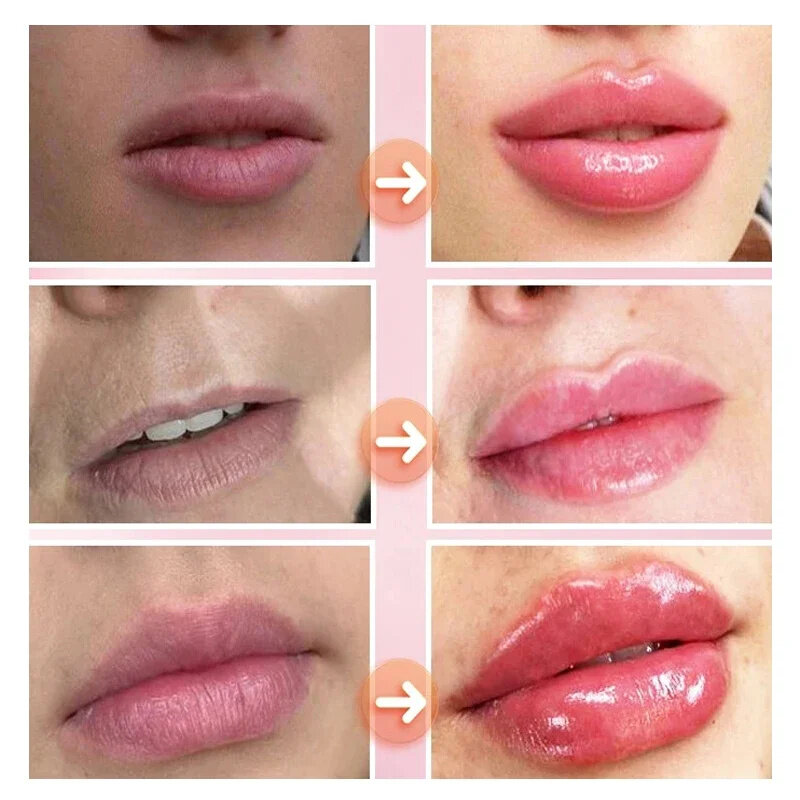 Suero labial voluminizador instantáneo para el cuidado de los labios, aceite esencial que mejora la elasticidad, elimina las líneas de los labios, reparación de la piel muerta, nutre los labios Sexy
