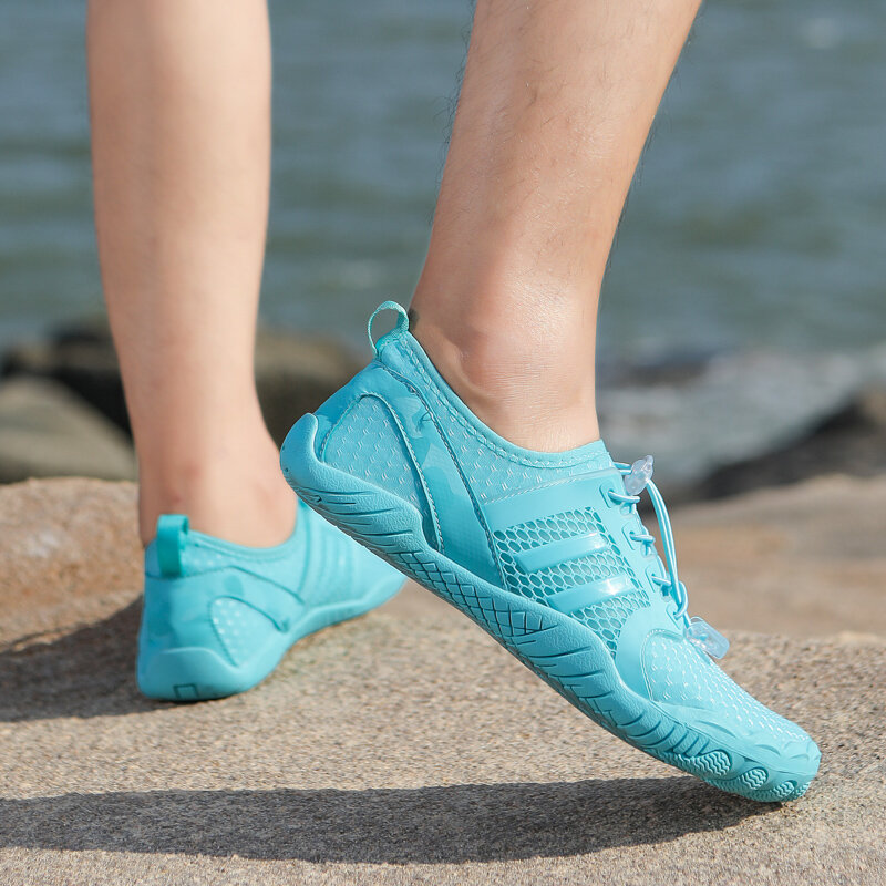 Sapatos de água antiderrapantes para homens e mulheres, com sola de borracha, esportes de praia, natação, alta qualidade, 2024