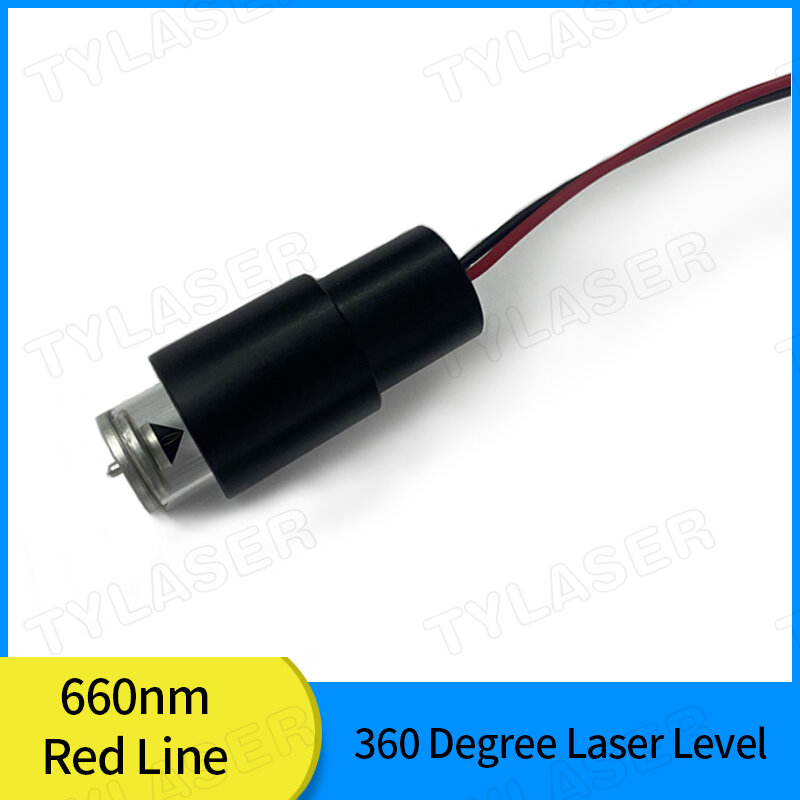 Módulo de nivel láser rojo para probador, accesorios de máquina de grabado, 360 grados, 660nm, 10mW, 50mW, 100mW, 200mW