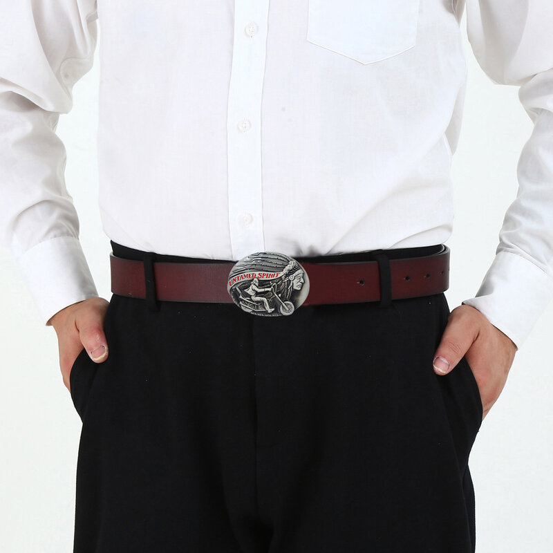 البيضاوي الغربية رعاة البقر روديو حزام مشبك للرجال Untamed تصميم العلامة التجارية الهندية Hebilla Cinturon Hombre cheأبيفي دروبشيبينغ