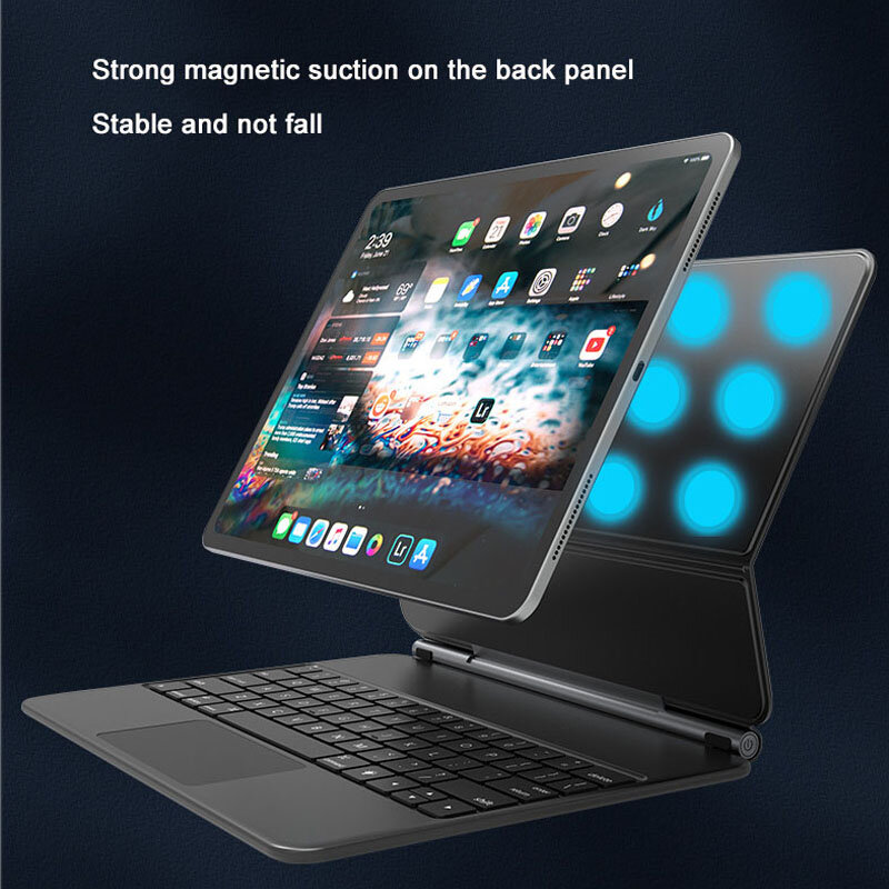 Retroiluminação teclado mágico bluetooth para ipad x 10 10th pro 11 ar 4 5 10.9 2022 2021 2020 geração gen caso teclado