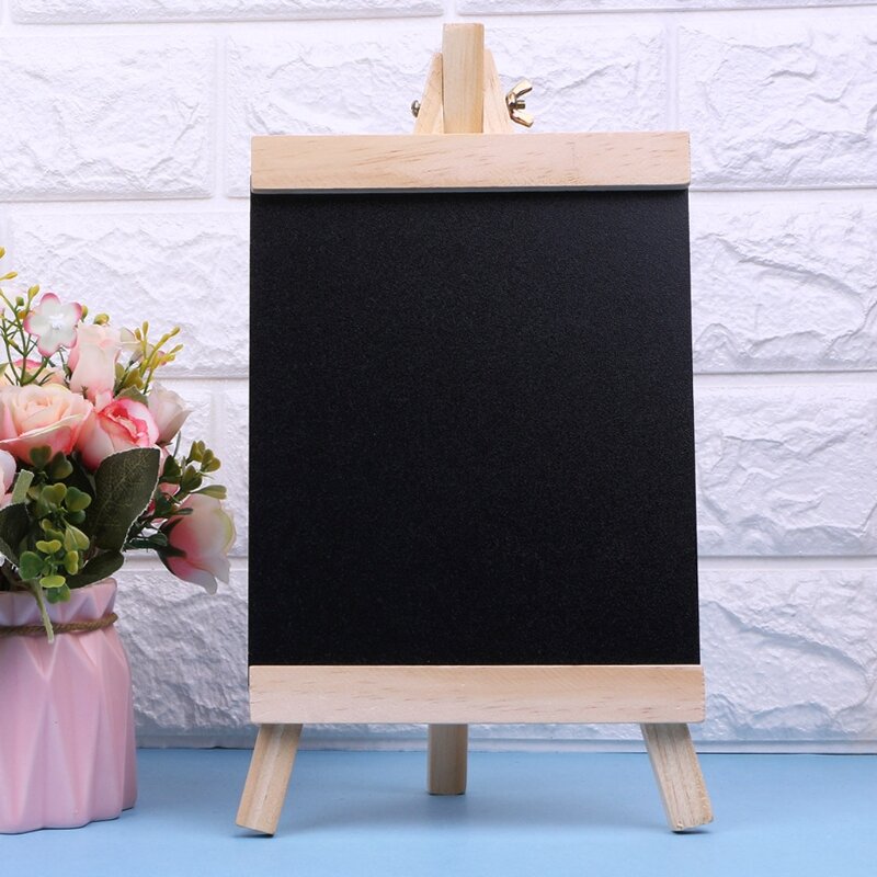 Grand tableau noir pliable en bois pour enfants, tableau de bureau pour messages, facile à nettoyer et à entretenir, 20cm x 21.5cm