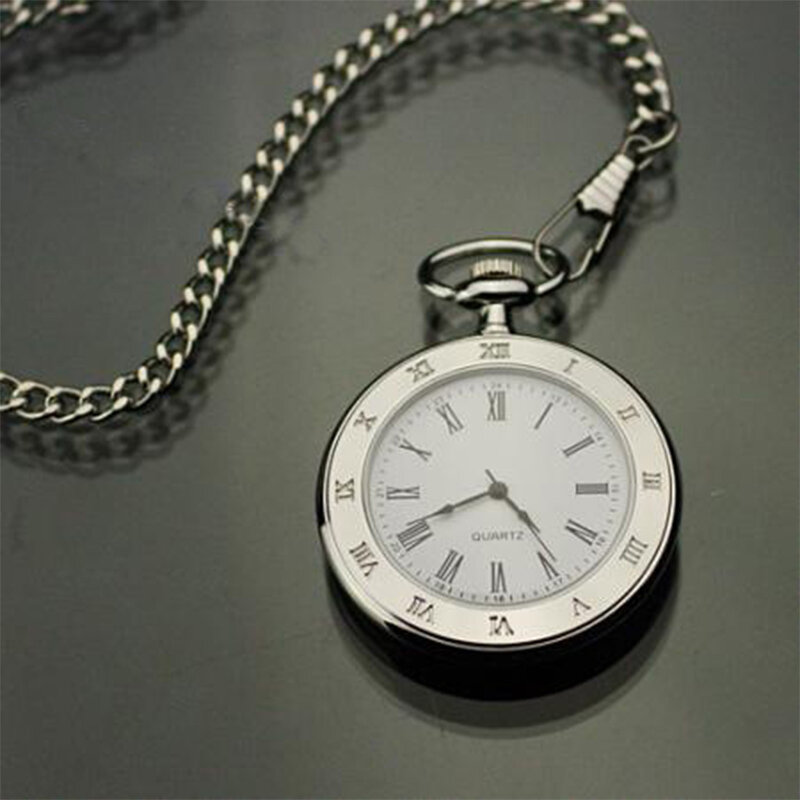 Fashionable Style Antique Vintage Quartz Pocket Watch Round Case Pendant Necklace Chain Exquisite Clock For Men Women Gifts