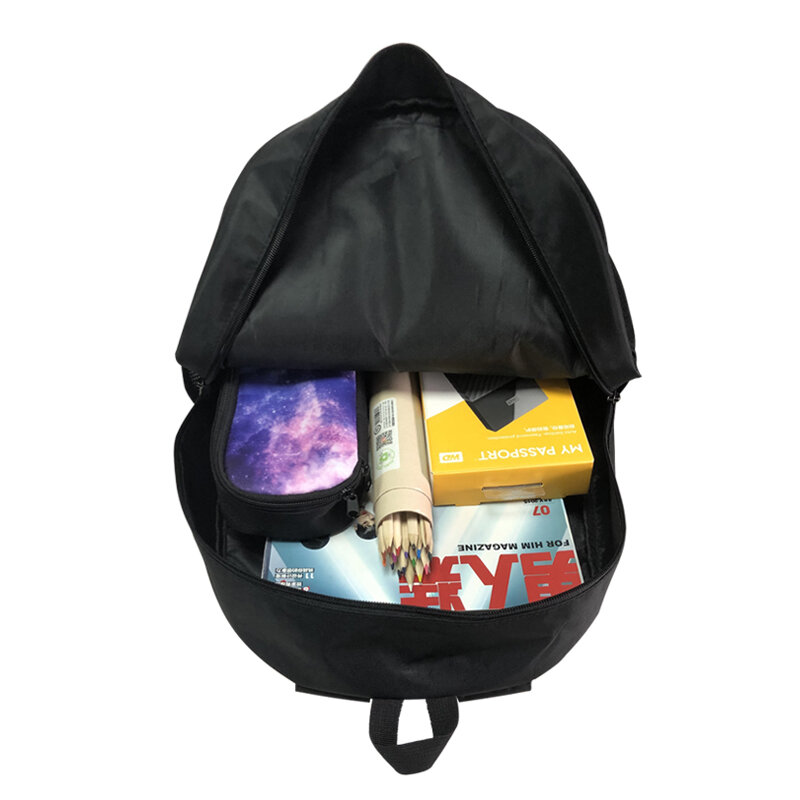 Cartoon Gothic Bear Doll Print Backpack, Sacos escolares góticos para crianças, Travel Laptop Bag, Bookbag para crianças, presente legal para mulheres e meninas