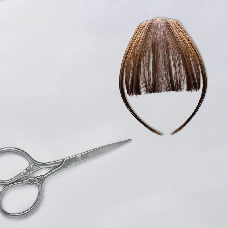 1 buah klip di udara poni tipis rambut poni poni samping dengan potongan rambut poni udara pinggiran untuk pakaian sehari-hari wanita