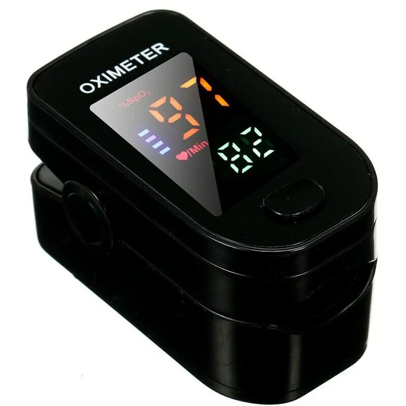 Пульсоксиметр Пальчиковый цифровой со светодиодным экраном, прибор для измерения пульса и уровня кислорода в крови, SPO2 PR