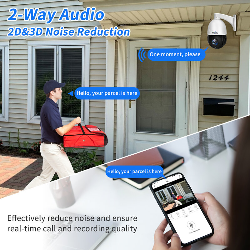 To PTZ 5mp 30X Optical Zoom IP POE Security Surveillance Camera CCTV 2-Way Audio Record Outdoor Street Night Vision IP66