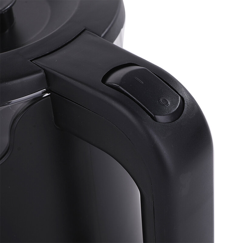 Ketel listrik 2L, peralatan dapur teko warna hitam 2000W daya kuat portabel fungsi Auto-Off