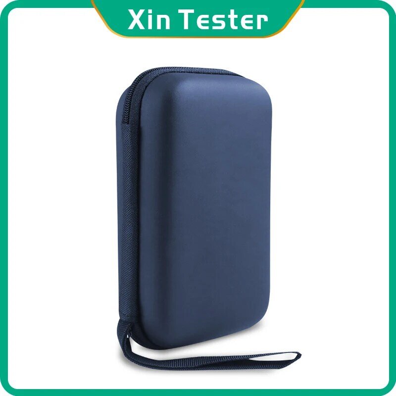 Xin Tester เคสอุปกรณ์ EVA แบบแข็งสำหรับมัลติมิเตอร์,กระเป๋าใส่ของตาข่ายกล่องหนังกันน้ำขนาด152*85*45มม./6x3.4x1.8in