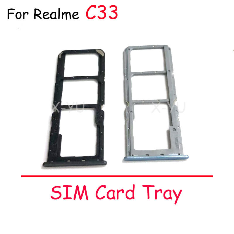 حامل فتحة بطاقة Sim المزدوجة لـ OPPO Realme ، مقبس قارئ صينية ، مقبس SD ، OPPO ، C3 ، C30 ، C31 ، C33 ، C35 ، C30S ، C51 ، C53 ، C55