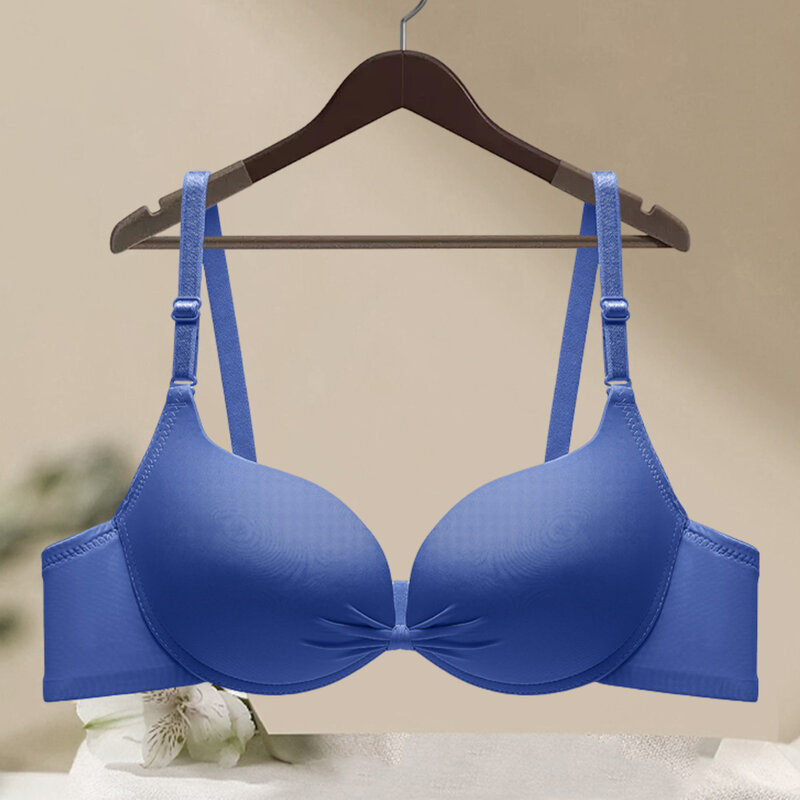 Sexy Gathering Smothing Bra Adjustable Push up High Supportive Comfort Bra Gift for Families  Day