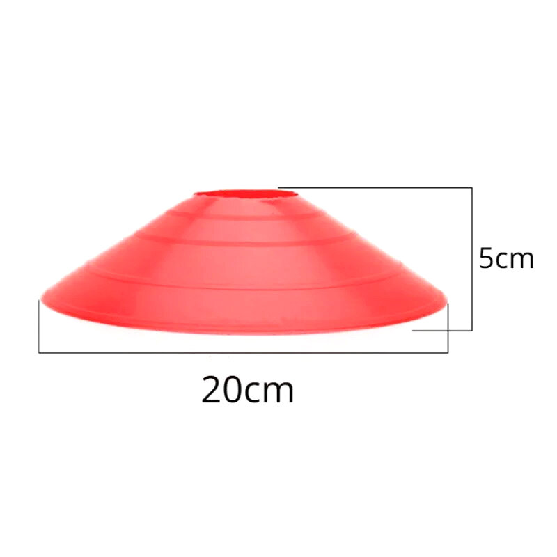 10Pcs Soccer Training Football Ball Game Disc Agility Disc Cone Set Multi Sport Training Space Cones Training Accessories