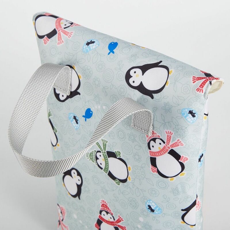 Wasserdichte Aufbewahrung tasche hochwertige tragbare Terylen-Baby windel taschen mit Klett verschluss und großer Kapazität