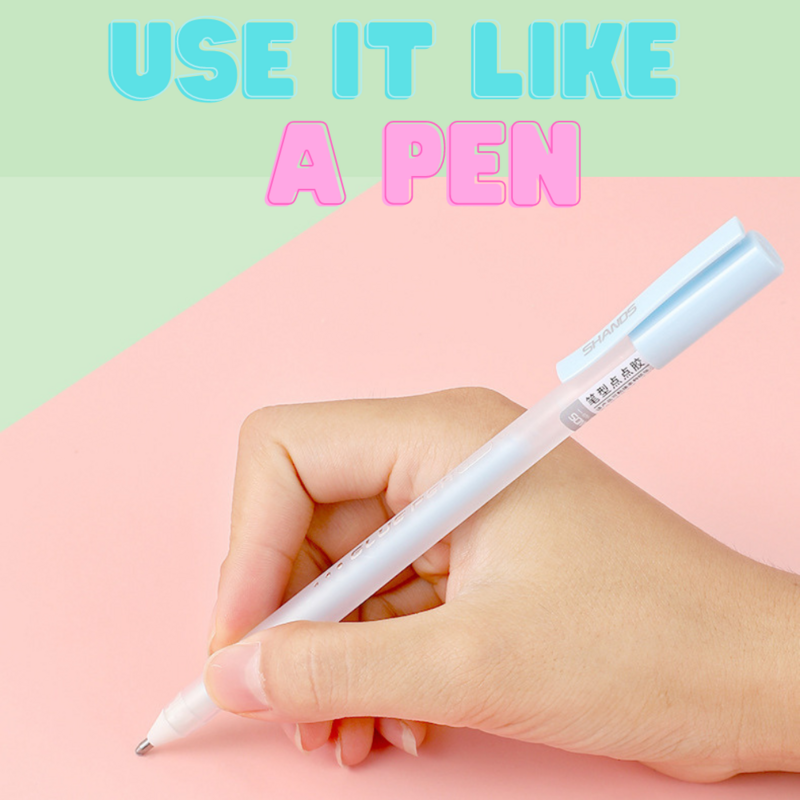 Penna per colla Color caramella penna per erogazione manuale ad asciugatura rapida Stick per colla solida manuale per studenti fai da te colla ad alta viscosità ufficio