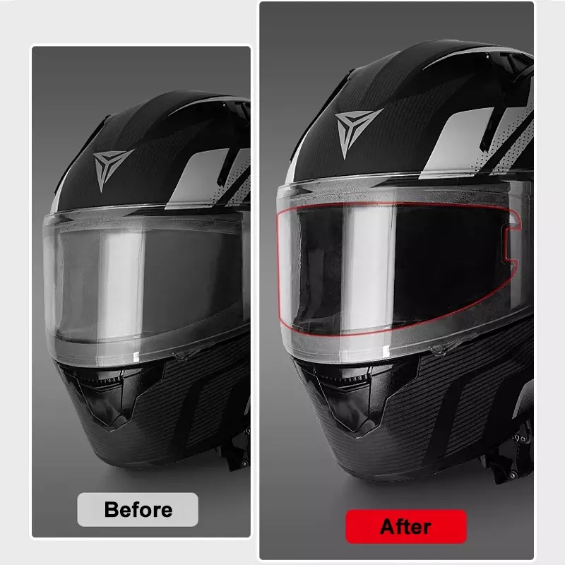 Прозрачная противотуманная накладка на шлем, непромокаемая защитная пленка, Универсальная пленка для объектива, противотуманные аксессуары для мотоциклов