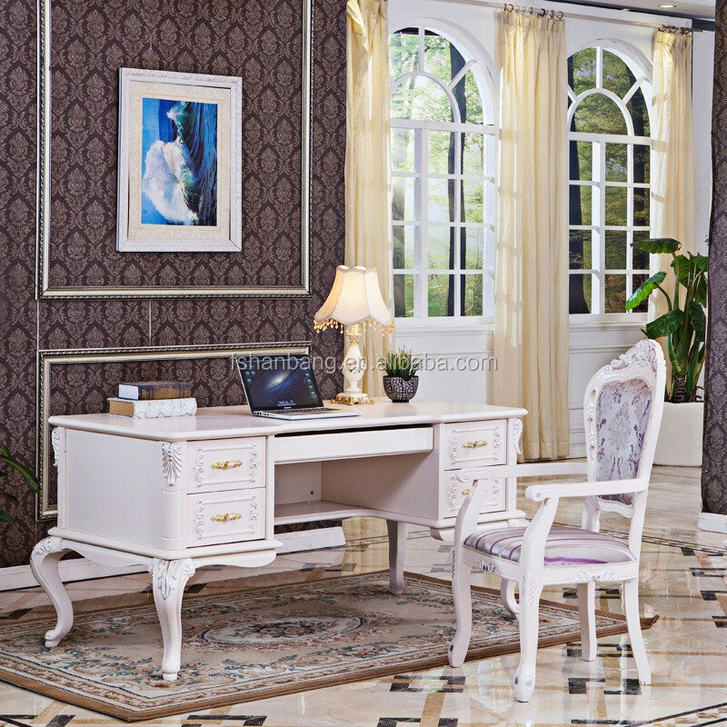 Mobilier de bureau modulaire en bois blanc, design de table, moderne et luxueux, haute qualité