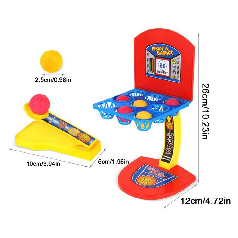 Gioco di pallacanestro da tavolo gioco di catapulta di pallacanestro giocattolo interattivo da competizione genitore-figlio per bambini divertenti ragazze bambini