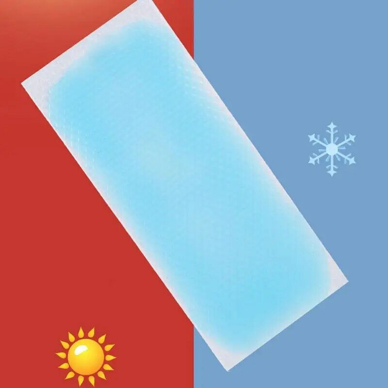 Patch de fièvre auto-adhésif en cristal de glace pour enfants, coussin de refroidissement pour le front et le cou, temple, été