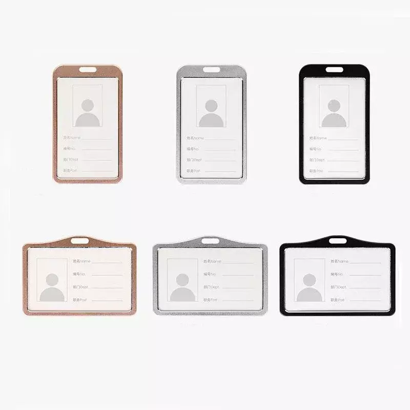 Unisex Plastic Aluminium Credit Card Holder Bags Doctor Chest Retractable Badge Reel Work Card Cover Case Name ID Card Clip
