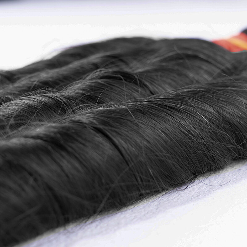 Einzelsp ender Großhandel Haar verkäufer jungfräuliche Bündel in loser Nagel haut ausgerichtet unverarbeitete rohe birmanische Haare Luxus menschliches Haar Masse
