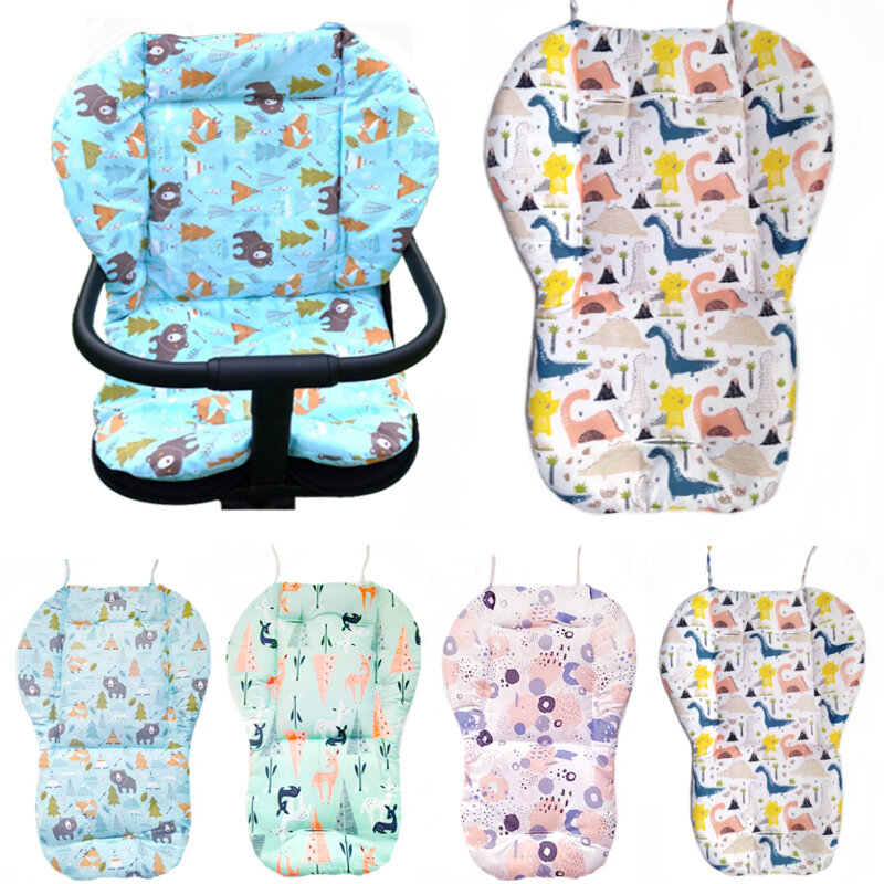 Baby Kids Highchair Cushion Pad Mat Booster Seats Cushion Pad Mat Feeding Chair Cushi on Pad Stroller Cushion Mat Cotton Fabric