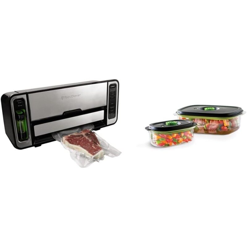 Machine with Express Vacuum Seal with Sealer Bags and Roll and Handheld Vacuum Sealer for Airtight Food Storage and Sous Vide