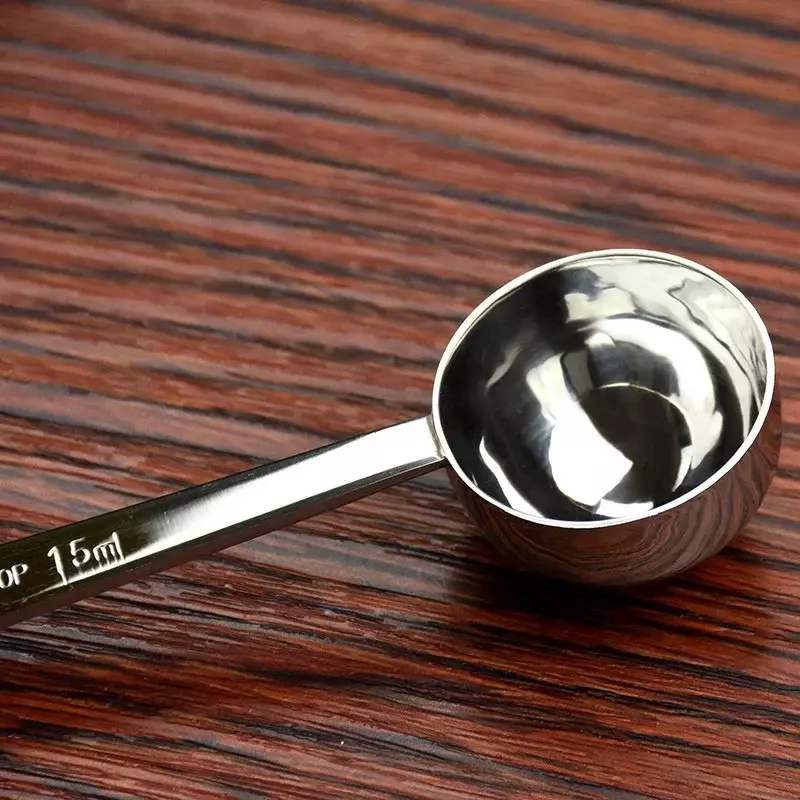 1Pc Stainless Steel Coffee Scoop 15ml 30ml Measuring Scoop Spoon Long Handled Metal Measure Spoon Coffee Tea Tools Accessories