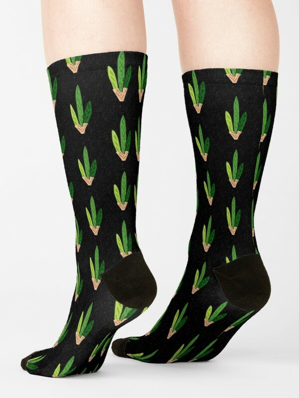 Lulav-calcetines con estampado negro para hombre y mujer, medias de marca de diseñador para regalo, de invierno, con personajes de dibujos animados