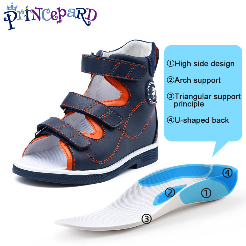 Sandalias ortopédicas para niños pequeños, zapatos correctivos para niños y niñas, corregir los problemas de los pies, caminar con los pies, pie plano