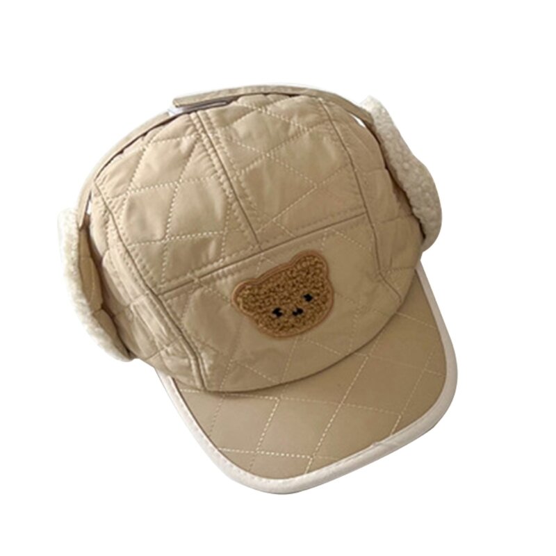 قبعة الشتاء للأطفال لطيف الدب الصغير متقلب قبعة لي فنغ للبنين بنات