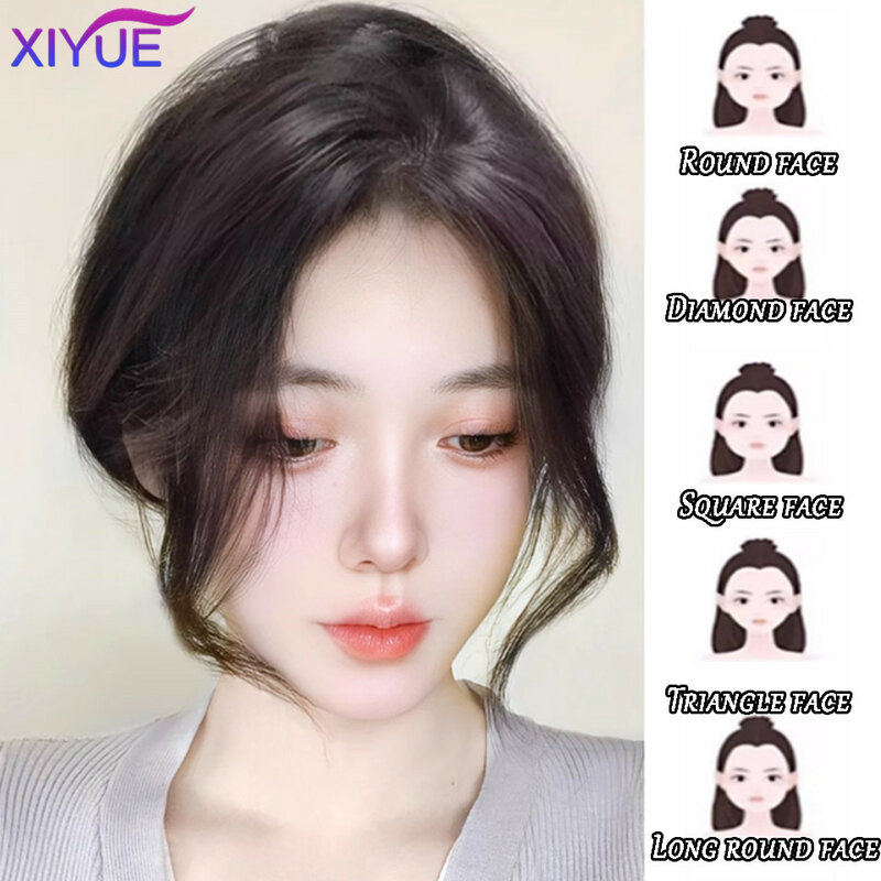 XIYUE Bangs wig for women with natural fluffiness and increased hair volume top of head hair patch