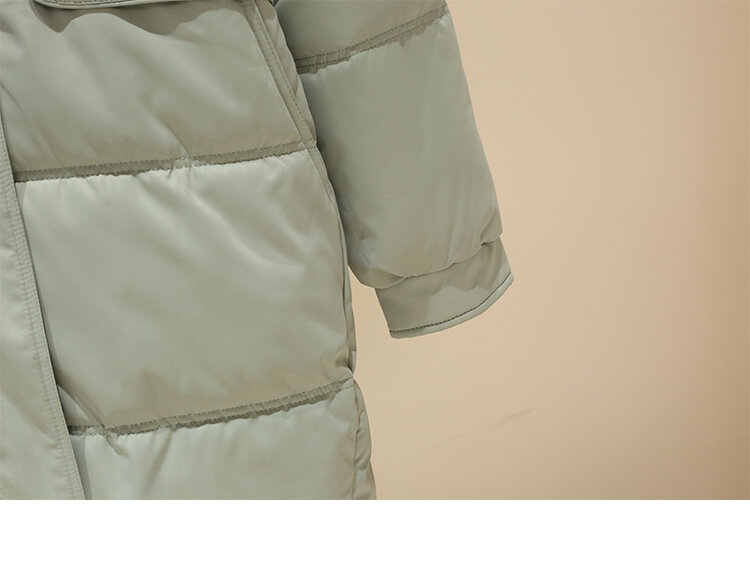 Chaqueta larga con capucha para mujer, abrigo holgado, impermeable, cálido, invierno, 2024