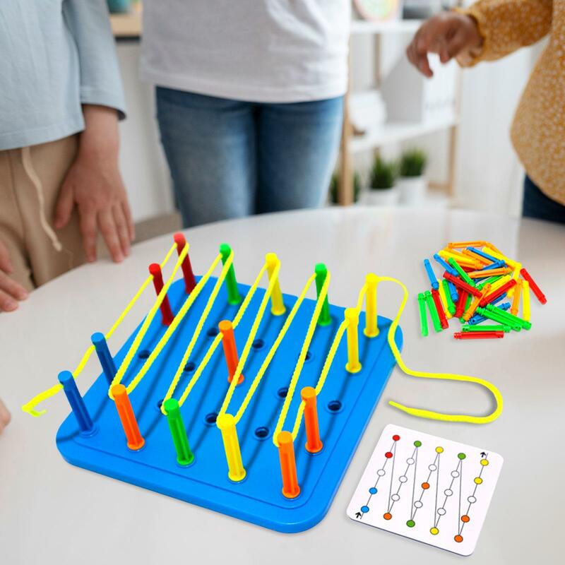 Juguete educativo de roscado con cordones, juguete interactivo para padres y niños, niños y niñas de 3 a 6 años