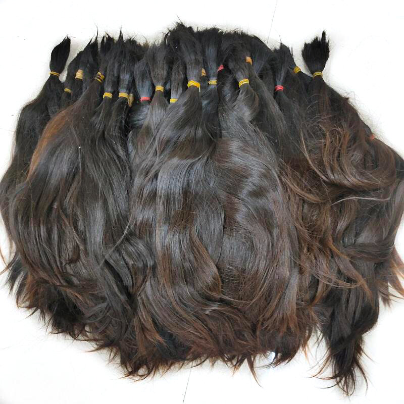 Capelli umani intrecciati alla rinfusa capelli umani naturali al 100% senza trama estensioni dei capelli umani vietnamiti non trattati capelli sfusi vergini Remy 10A
