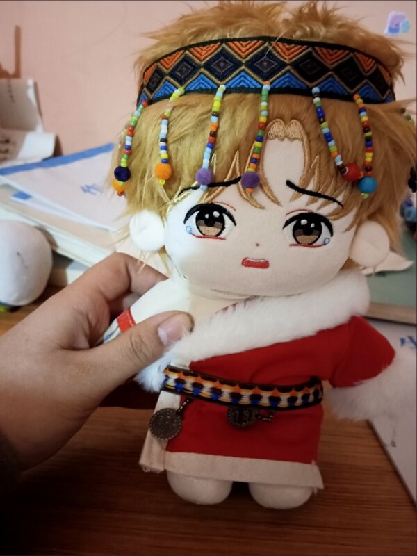 Korean Anime Kim Dan Jindan 20cm Plush Dolls Toy Nude Doll Plushie Cosplay 6839 Kids Gift