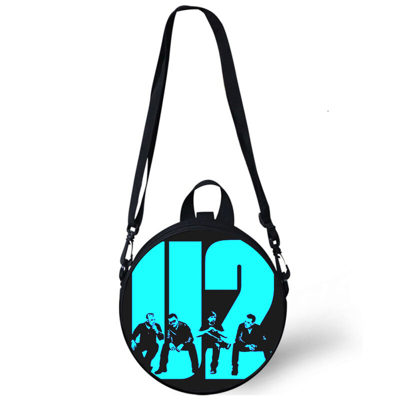 U2 Band Kind Kleuterschool Zak 3D Print Crossbody Schoudertassen Voor School Vrouwen Mini Ronde Rugzakken Rugtas Tas