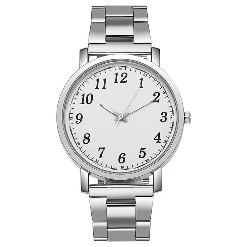 Парные часы, повседневные Модные кварцевые часы, браслет из нержавеющей стали, часы, изысканные компактные наручные часы для женщин и мужчин
