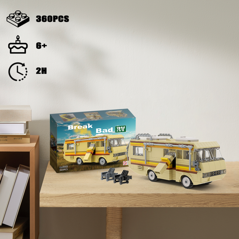 MOC Moive Series 2023 New Breaking Bad Car Building Blocks Kit Vehicle Toy For Children Kid Birthday Gift Wholesale Dropshipping