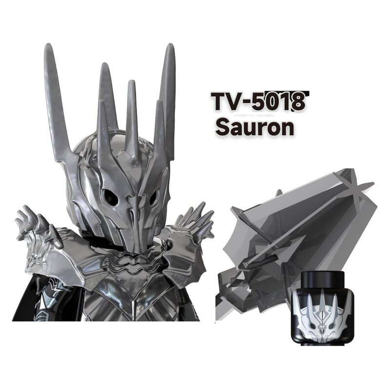 Tv6401 tv6402 der herr der ringe orc uruk-hai goblin sauron gandalf saruman frodo set bausteine mini action figur spielzeug