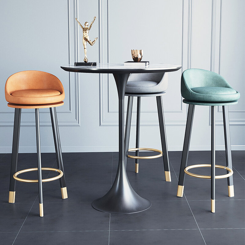 Domowe wysokie stołki kuchenne Nordic luksusowe ergonomiczne proste stołek barowy regulowane estetyczne meble ogrodowe Bancos Para Barra HY