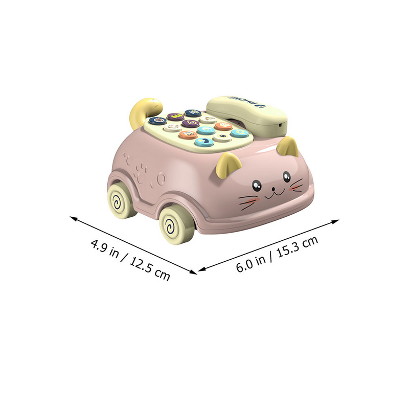 Детская игрушка с имитацией телефона и котом, развивающие товары для раннего развития, электронный компонент, имитация музыки, для девочек