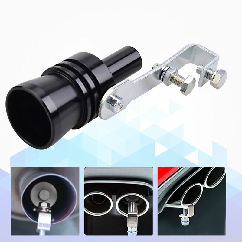 Vehicle Refit Device Exhaust Pipe Turbo Sound Whistle Car Turbmuffler Universal Sound Simulator Car Turbo Sound Whistle S/M/L/Xl