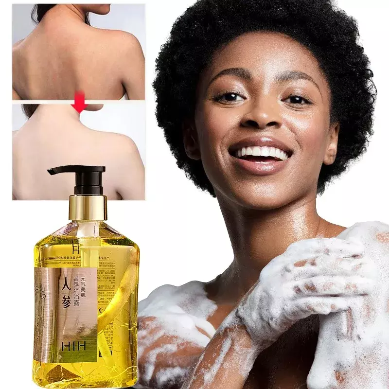 Rich Foam Ginseng Skin Whitening Body Wash Long Lasting Fragrance Bath Works Smooth Moisturize DryShower Gel