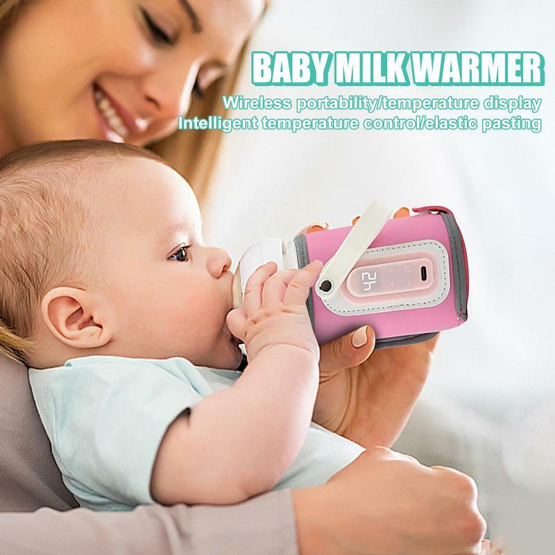 Calentador de botellas de leche materna USB portátil, botella de lactancia, cubierta de aislamiento, funda térmica