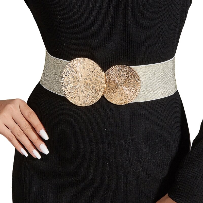 Korset elastis untuk gaun perjamuan wanita korset pembentuk tubuh sabuk pinggang elastis