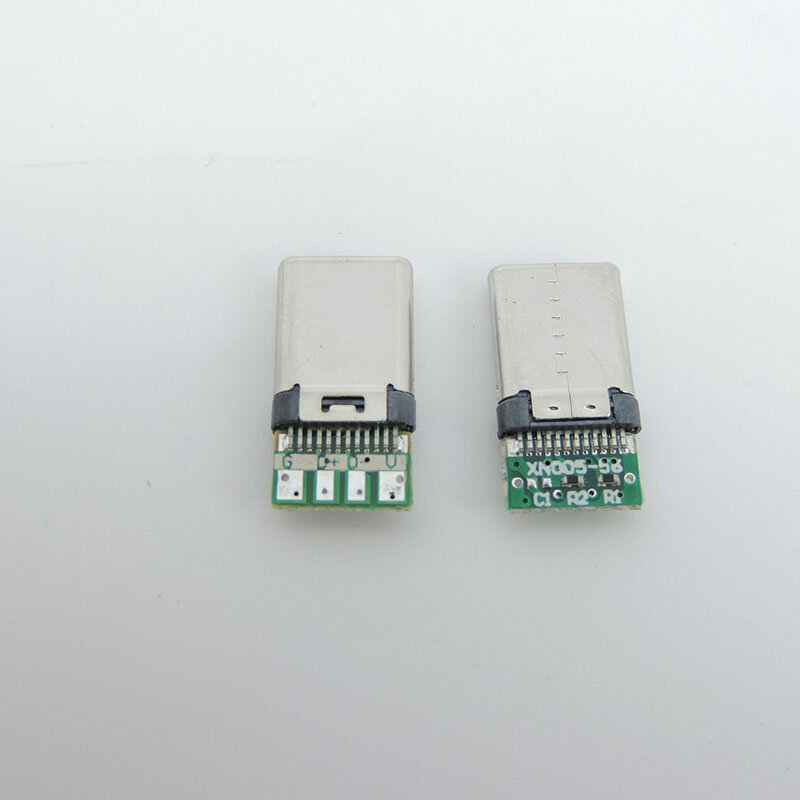 USB 3.1 Tipo C Conector de Alimentação de Solda, Adaptador, Reparação, Carregamento Tipo C, Cabo de Dados, Acessórios, Branco, Preto, Q1, 24 Pinos