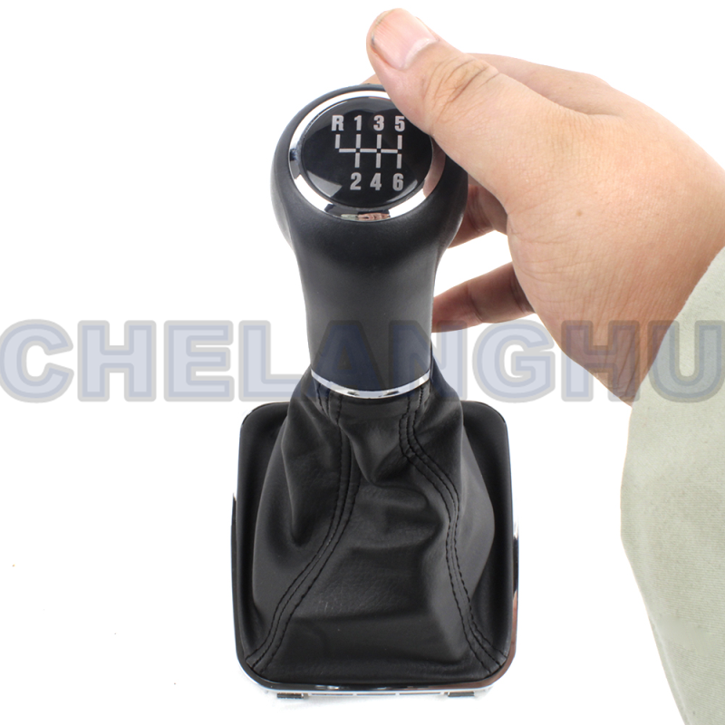 For Opel Zafira B 2005 2006 2007 2008 2009 2010 Car-styling 6 speed gear shift knob with pu  boot Car accessories