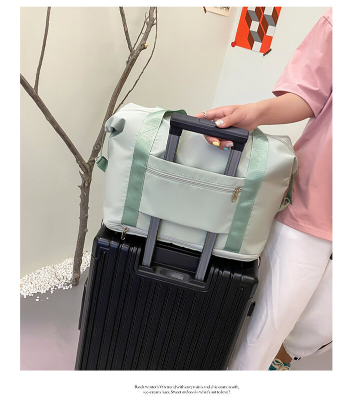Borsa pieghevole pieghevole di grande capacità borsa da viaggio Tote bagaglio a mano borsa da viaggio impermeabile borsone da donna borse a tracolla